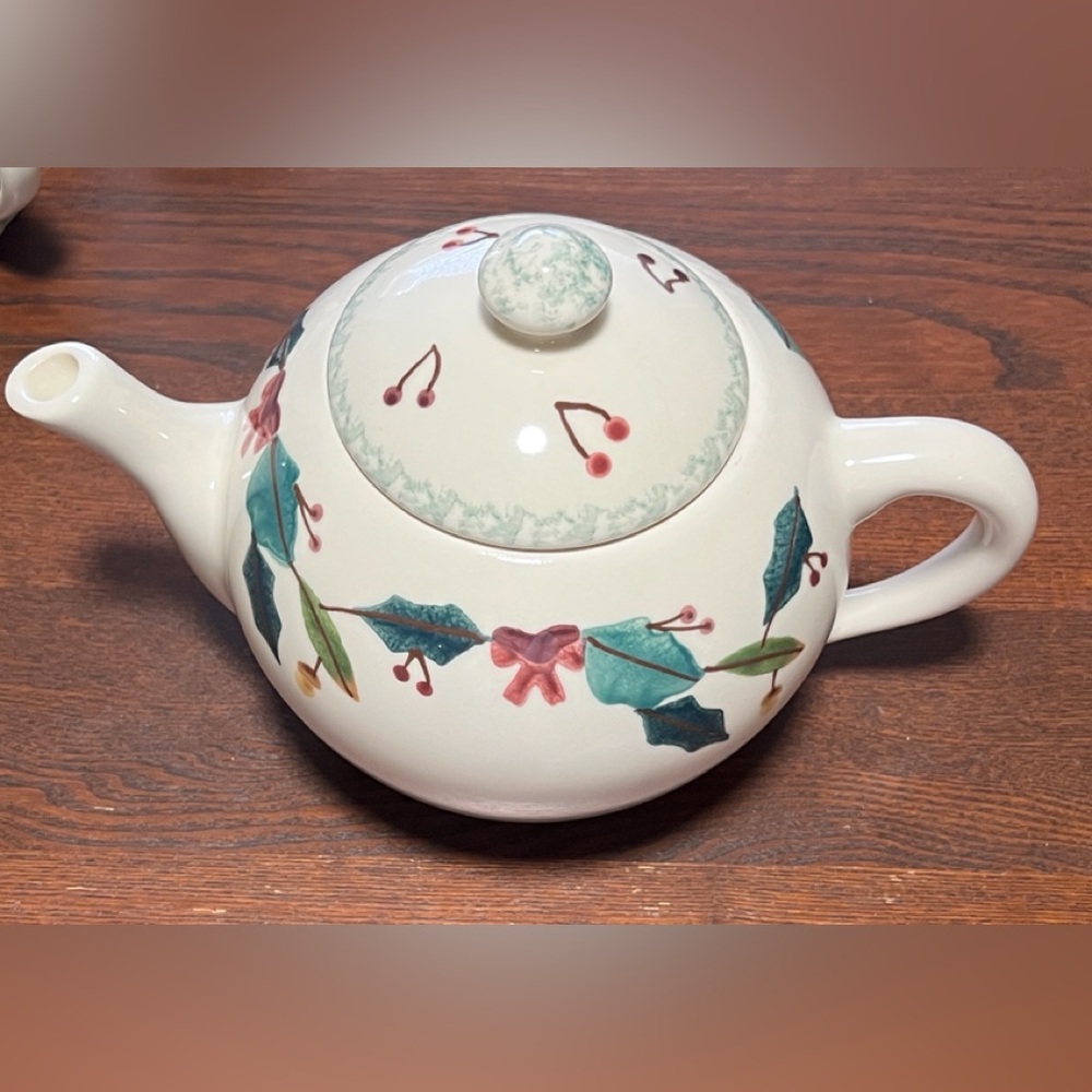 Vintage Starbucks Christmas Teapot